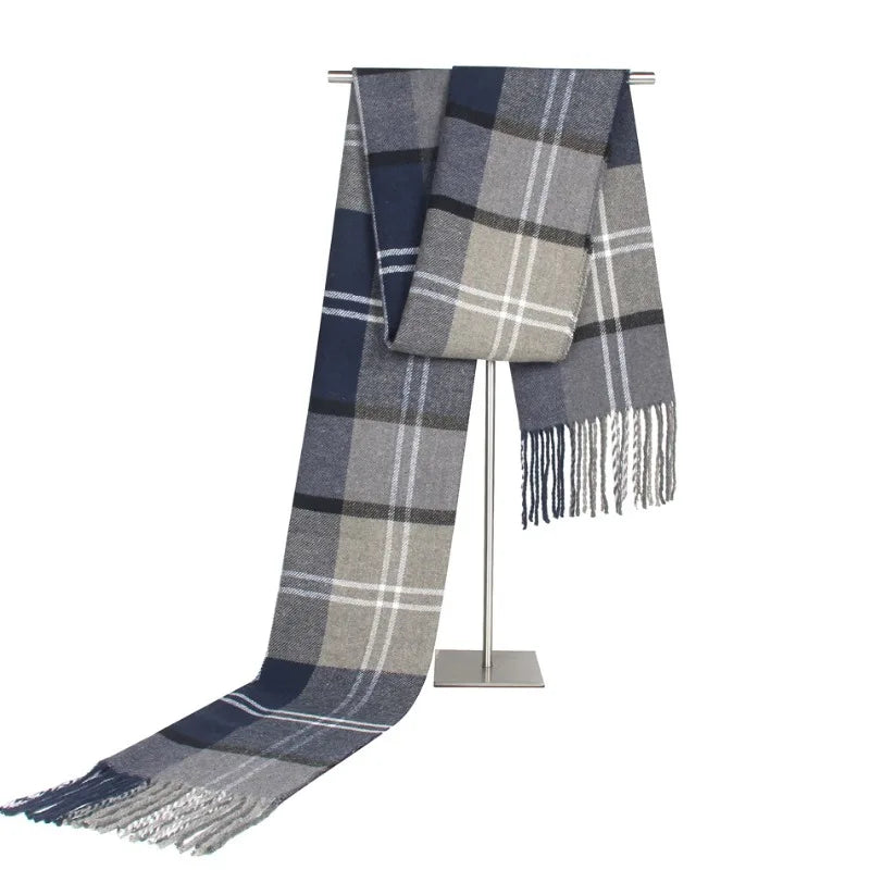 Classic Men's Faux Cashmere Winter Scarf for Man  - Great Christmas Gift