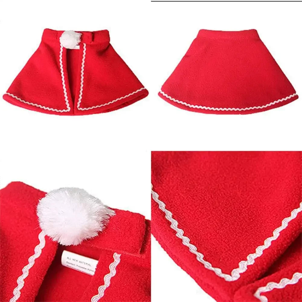 Christmas Pet Cloak Dress Up Apparel