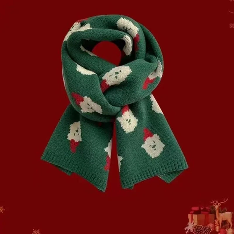 Christmas Tree Patterned Winter Neck Scarf