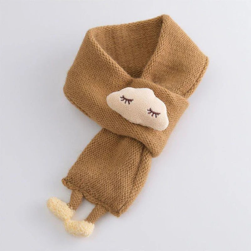 Cute Cloud 3D Doll Baby Knitted Neckerchief - 1 to 5 year