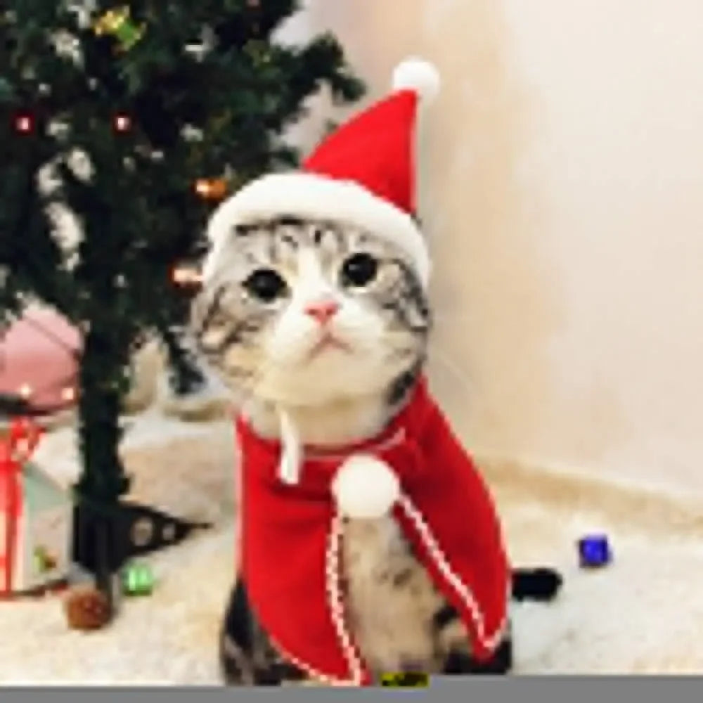 Christmas Pet Cloak Dress Up Apparel