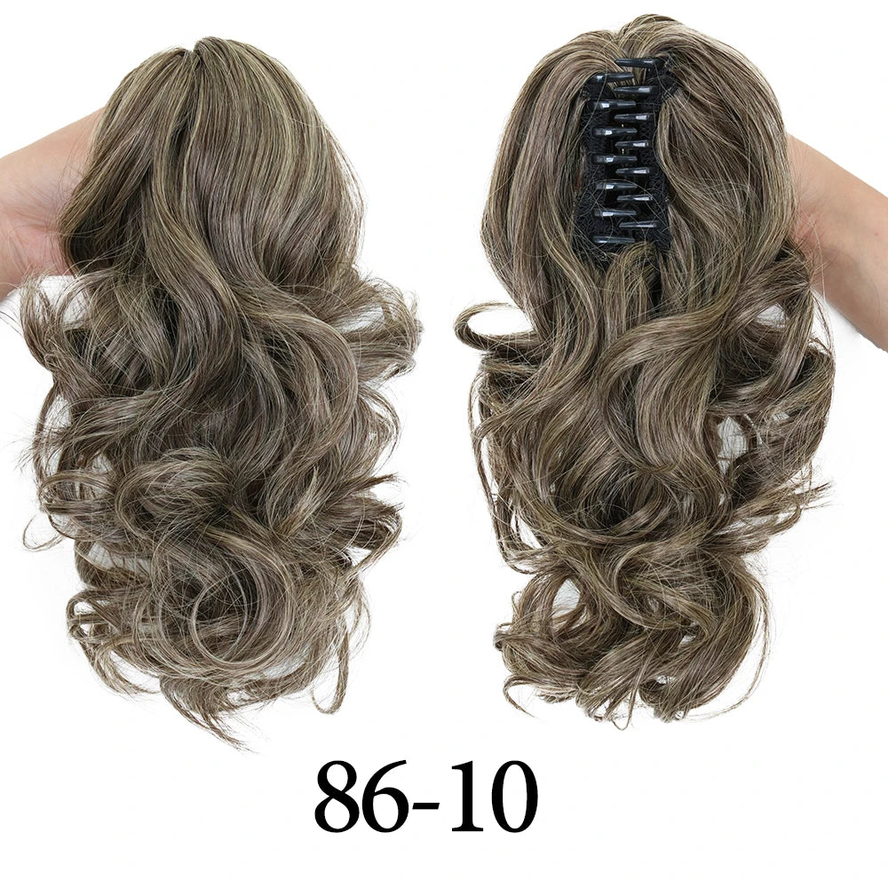 Synthetic 11" Short Curly Ponytail Claw Clip-on Ponytail