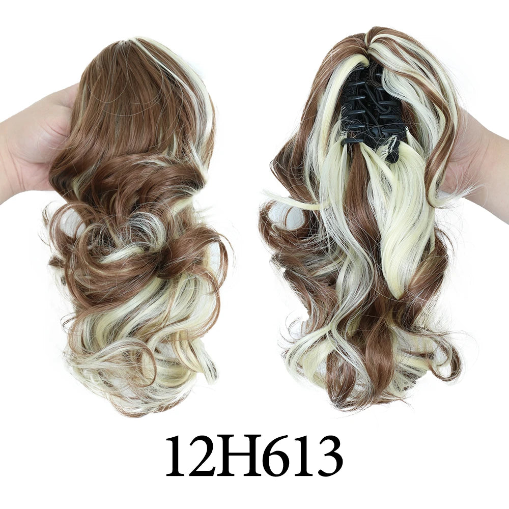 Synthetic 11" Short Curly Ponytail Claw Clip-on Ponytail