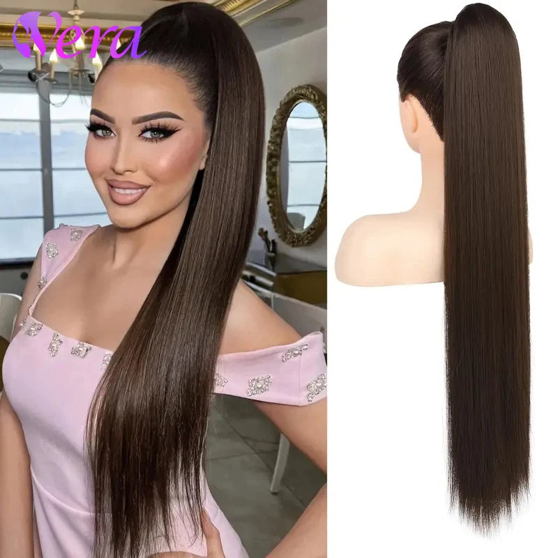 Long Ponytail Hair Extension with Drawstring