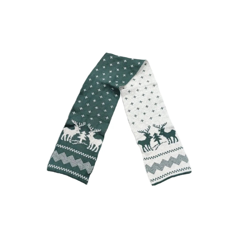 Christmas Tree Patterned Winter Neck Scarf