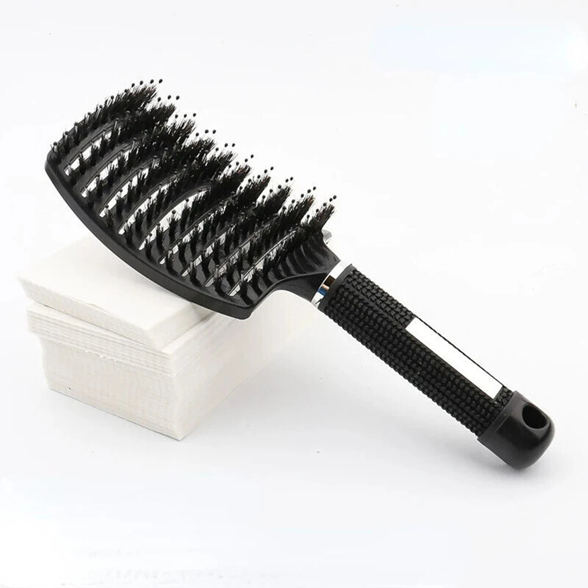 Boar Bristle Nylon Detangler Hair Brush & Scalp Massage Comb