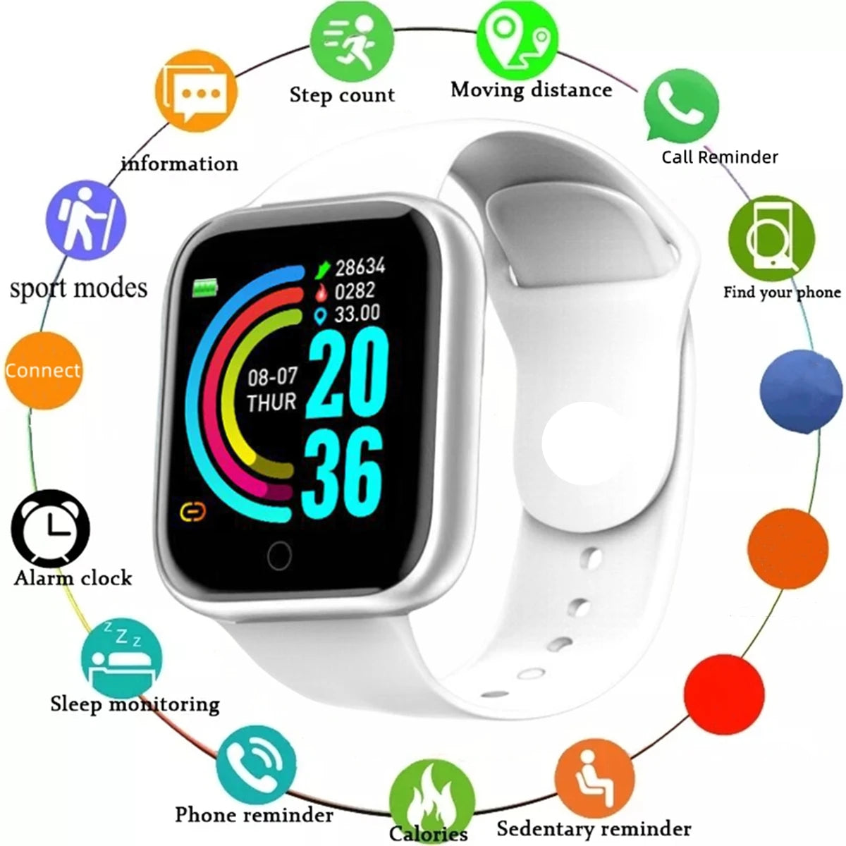 Men's Android IOS Smartwatch with Fitness Monitor