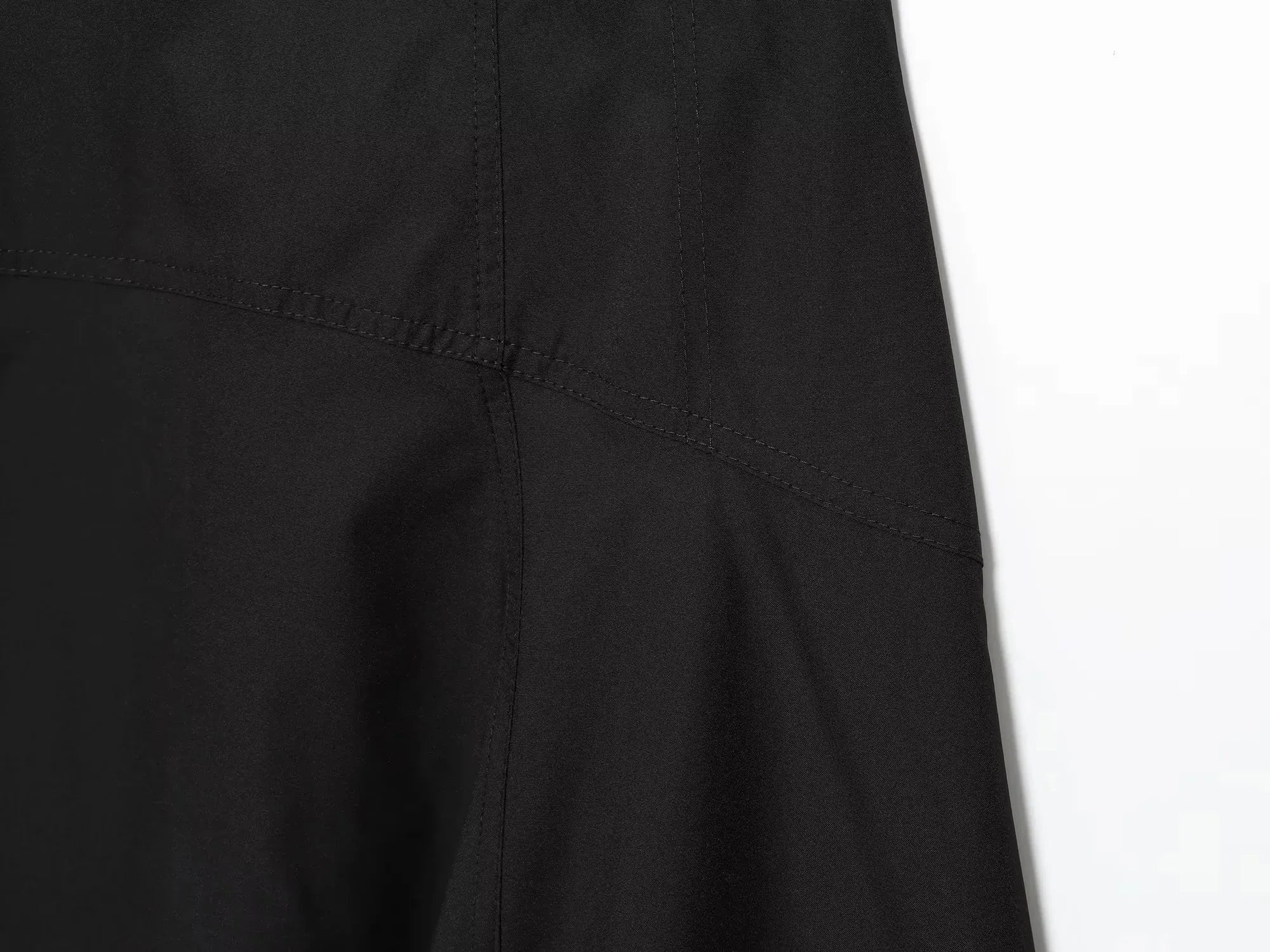 New Winter Casual Fashion Black Zipper Midi Skirts