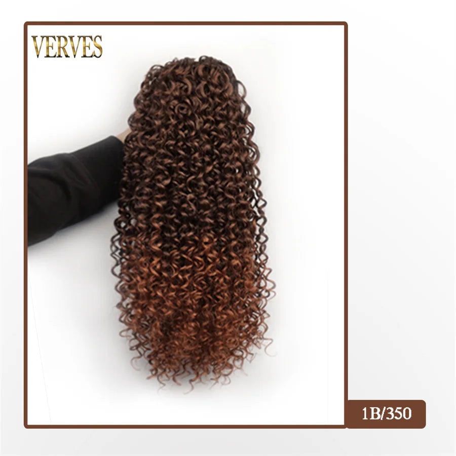 Synthetic Drawstring Puff Afro Curly 16 Inch Ponytail