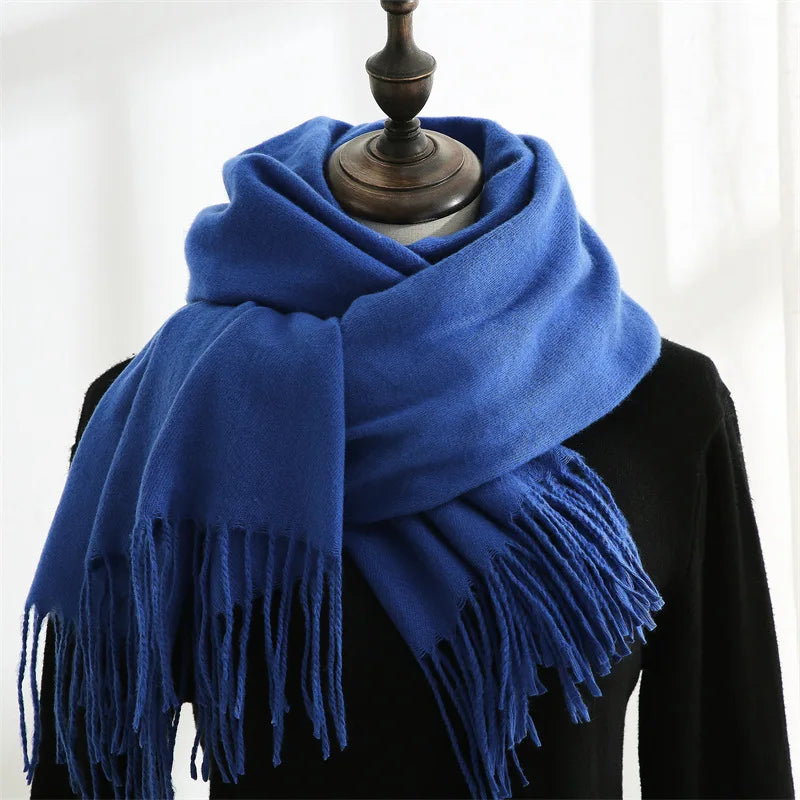 Men's Fashion Winter Scarf  With Tassel Cashmere Wrap