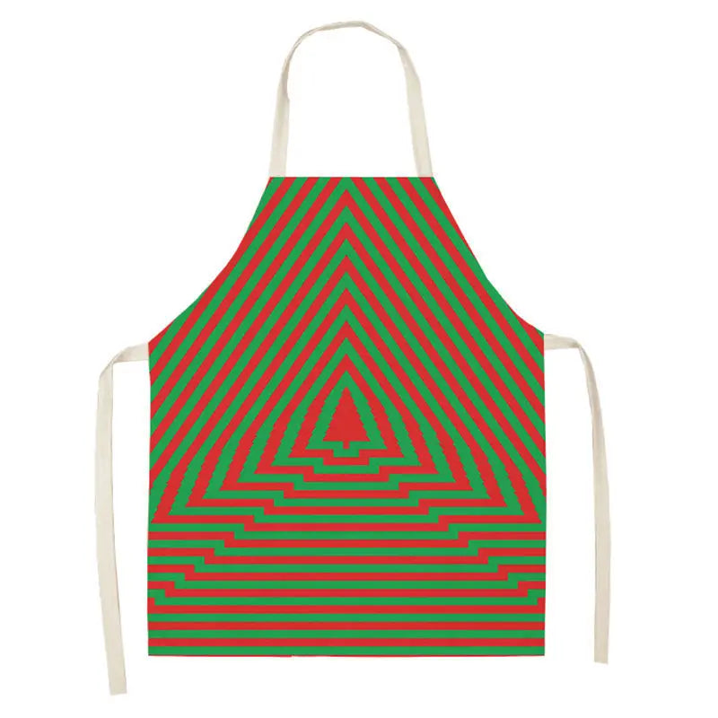 Matching Parent & Child Christmas Linen Blend Apron