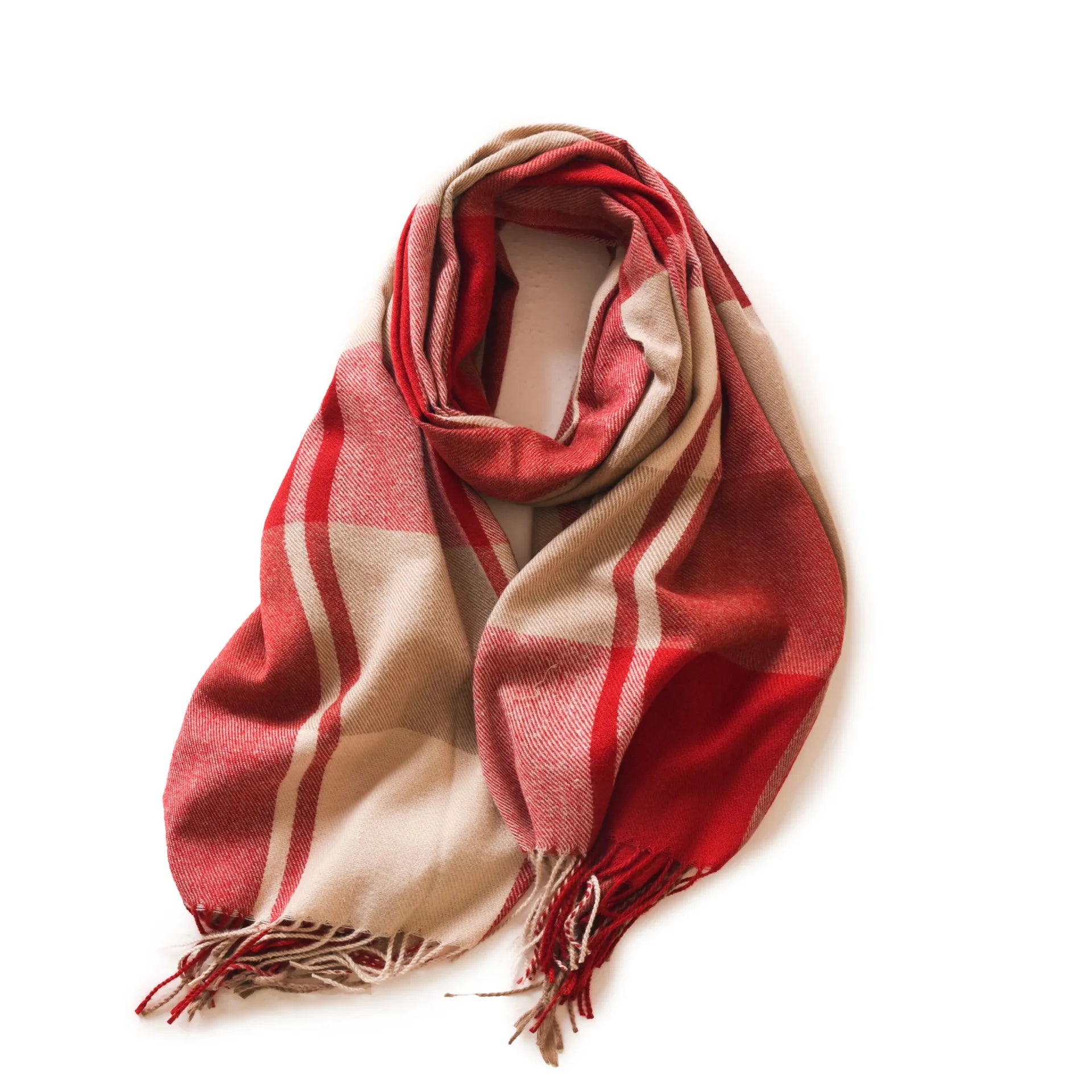 Men's Fashion Winter Scarf  With Tassel Cashmere Wrap