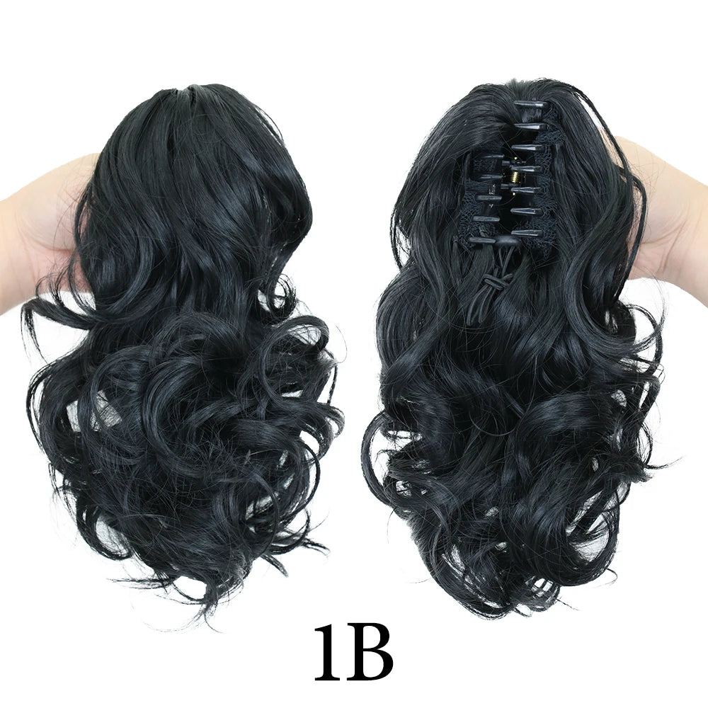 Synthetic 11" Short Curly Ponytail Claw Clip-on Ponytail