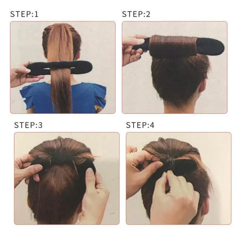 Hair Bun Formers Flower Bud Braiding Tool Magic Hair Styling Rod