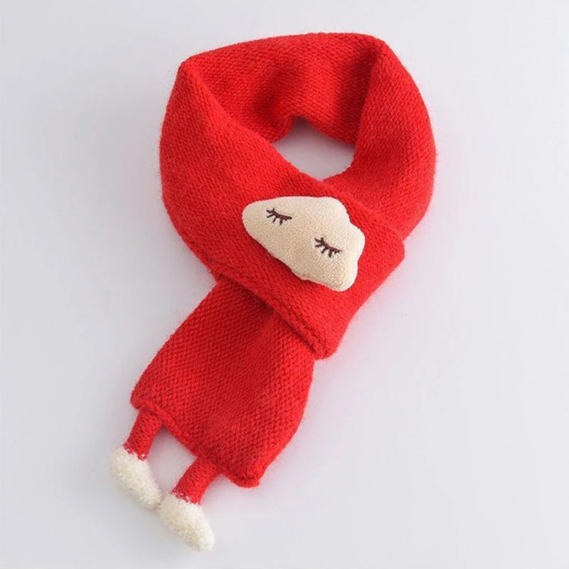Cute Cloud 3D Doll Baby Knitted Neckerchief - 1 to 5 year