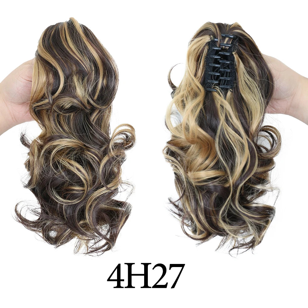 Synthetic 11" Short Curly Ponytail Claw Clip-on Ponytail