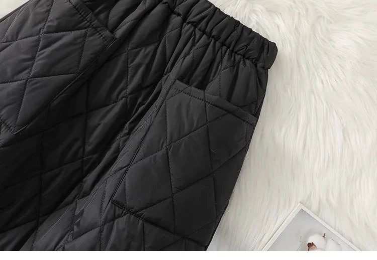 Windproof Cotton High Waist Women's A-Line Skirt