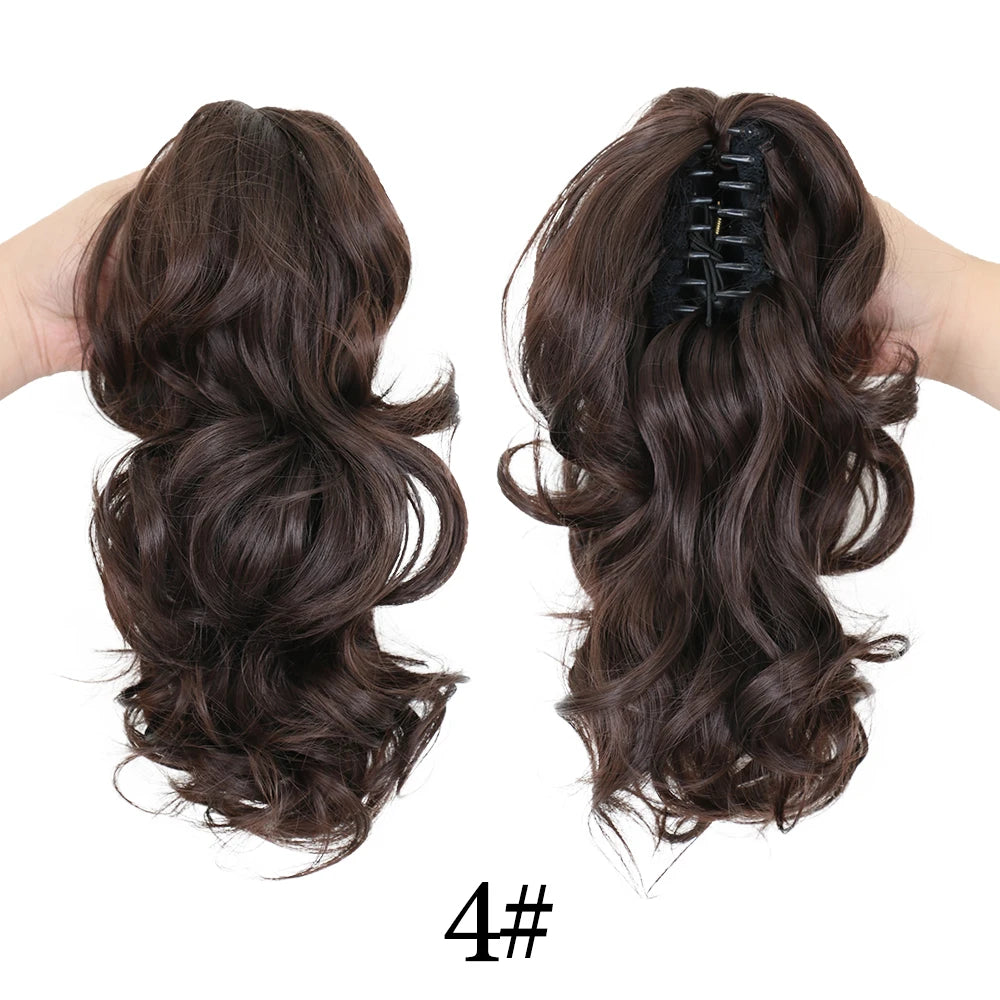 Synthetic 11" Short Curly Ponytail Claw Clip-on Ponytail