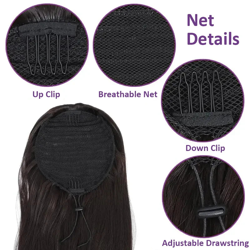Long Ponytail Hair Extension with Drawstring
