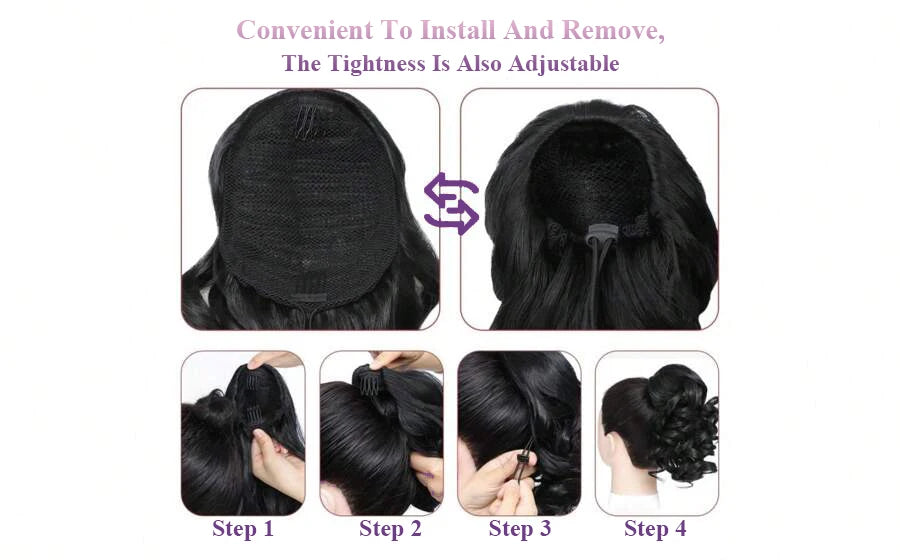 Long Ponytail Hair Extension with Drawstring