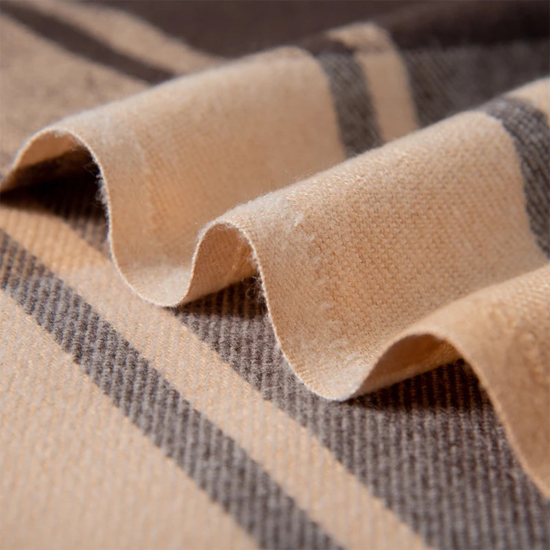 Men's Fashion Winter Scarf  With Tassel Cashmere Wrap