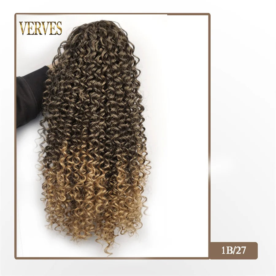 Synthetic Drawstring Puff Afro Curly 16 Inch Ponytail