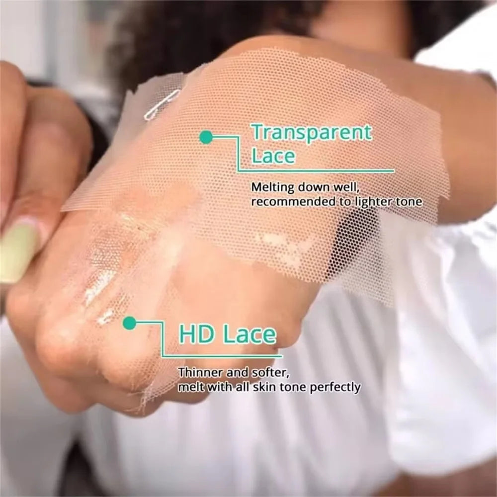 Kinky Straight 200% Density 5x5 HD Lace Front Glueless Human Hair Wigs