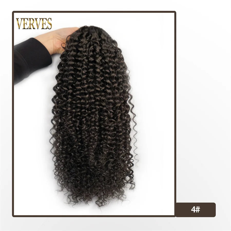 Synthetic Drawstring Puff Afro Curly 16 Inch Ponytail