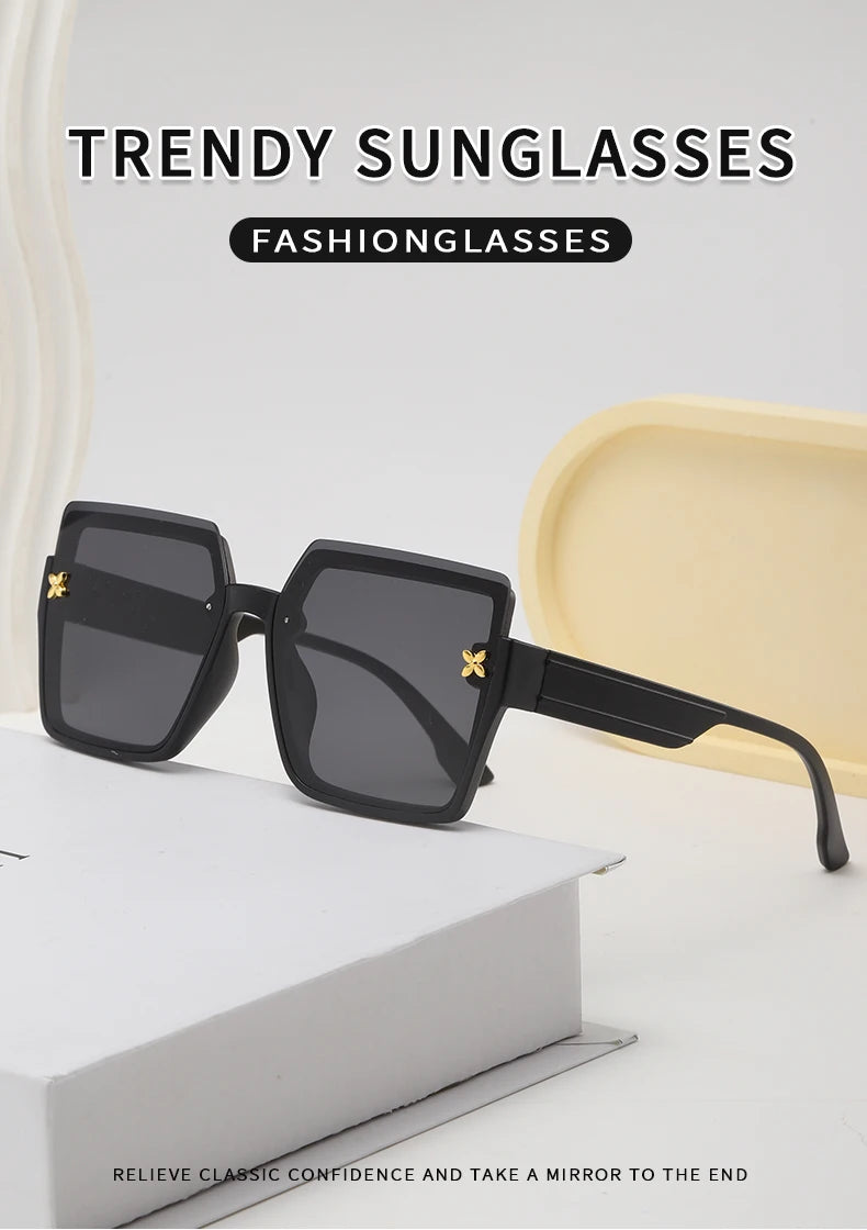 Niche Exquisite Square Sun Glasses - Protective Glasses UV400