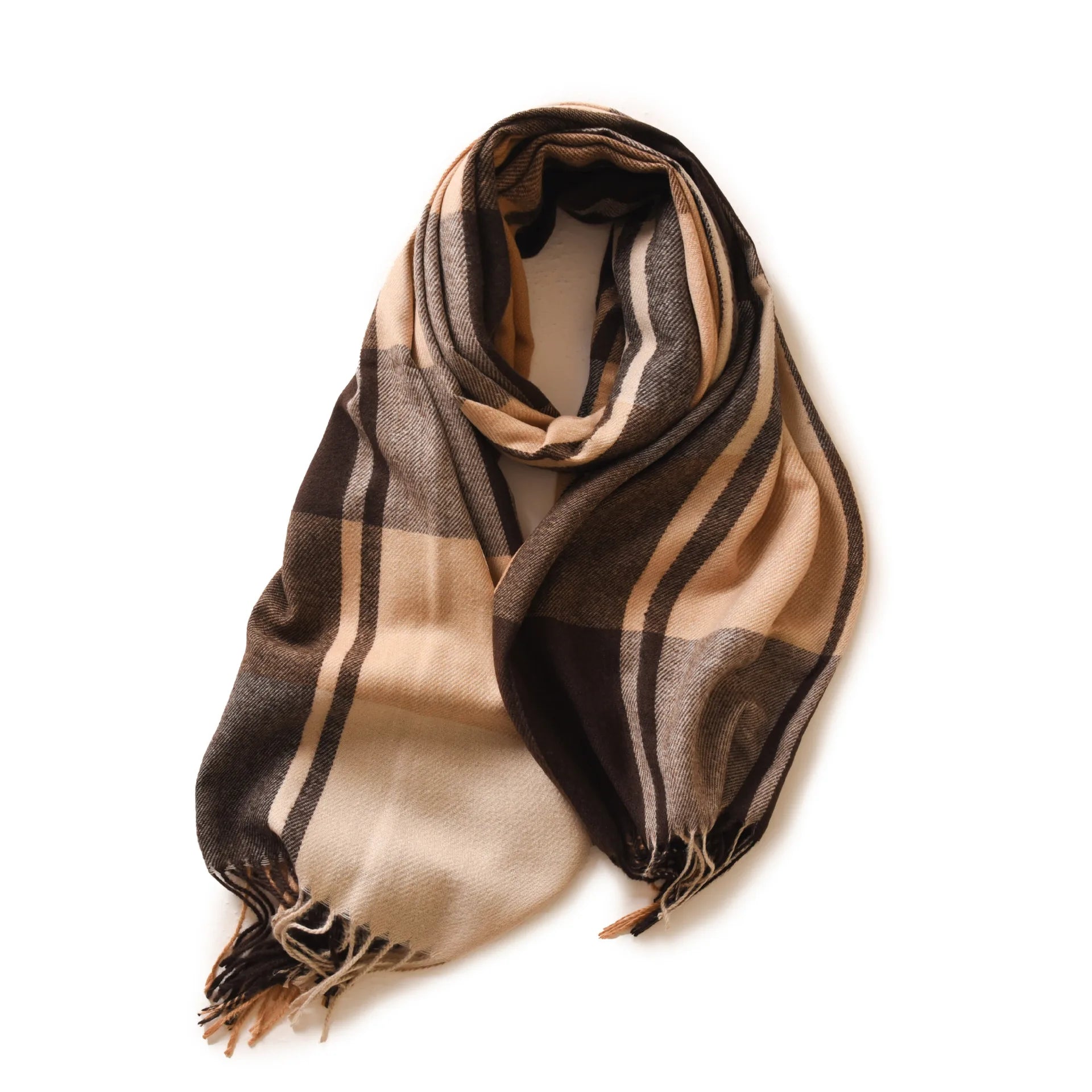 Men's Fashion Winter Scarf  With Tassel Cashmere Wrap