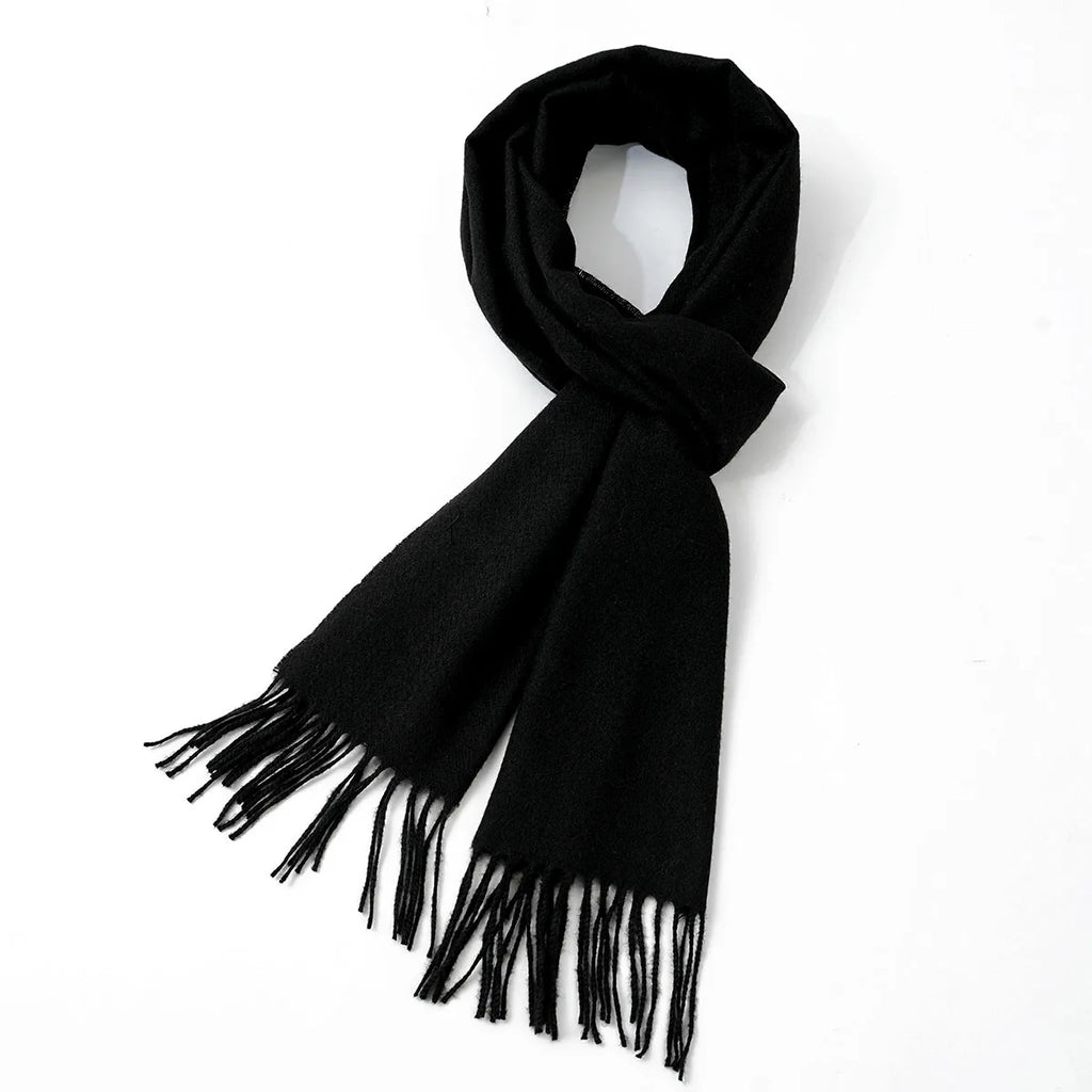 Cashmere Solid Color Scarf for Men