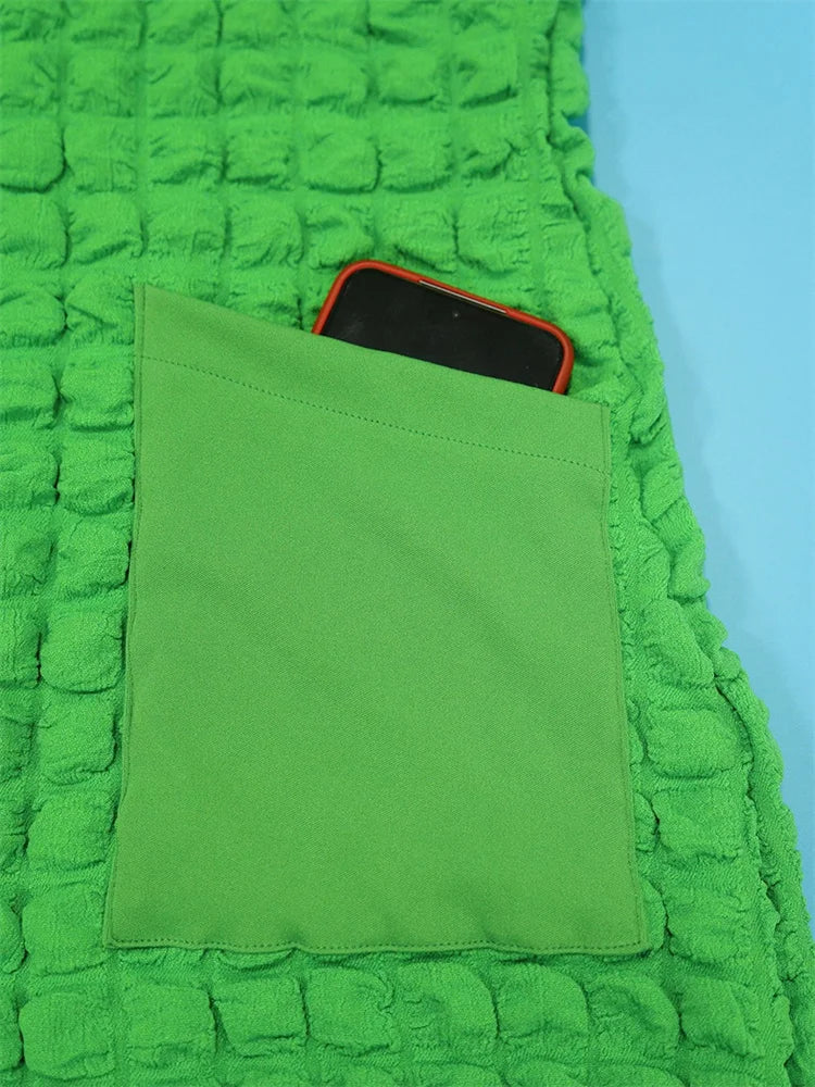 Women Casual Plus Size Dress  with Pockets