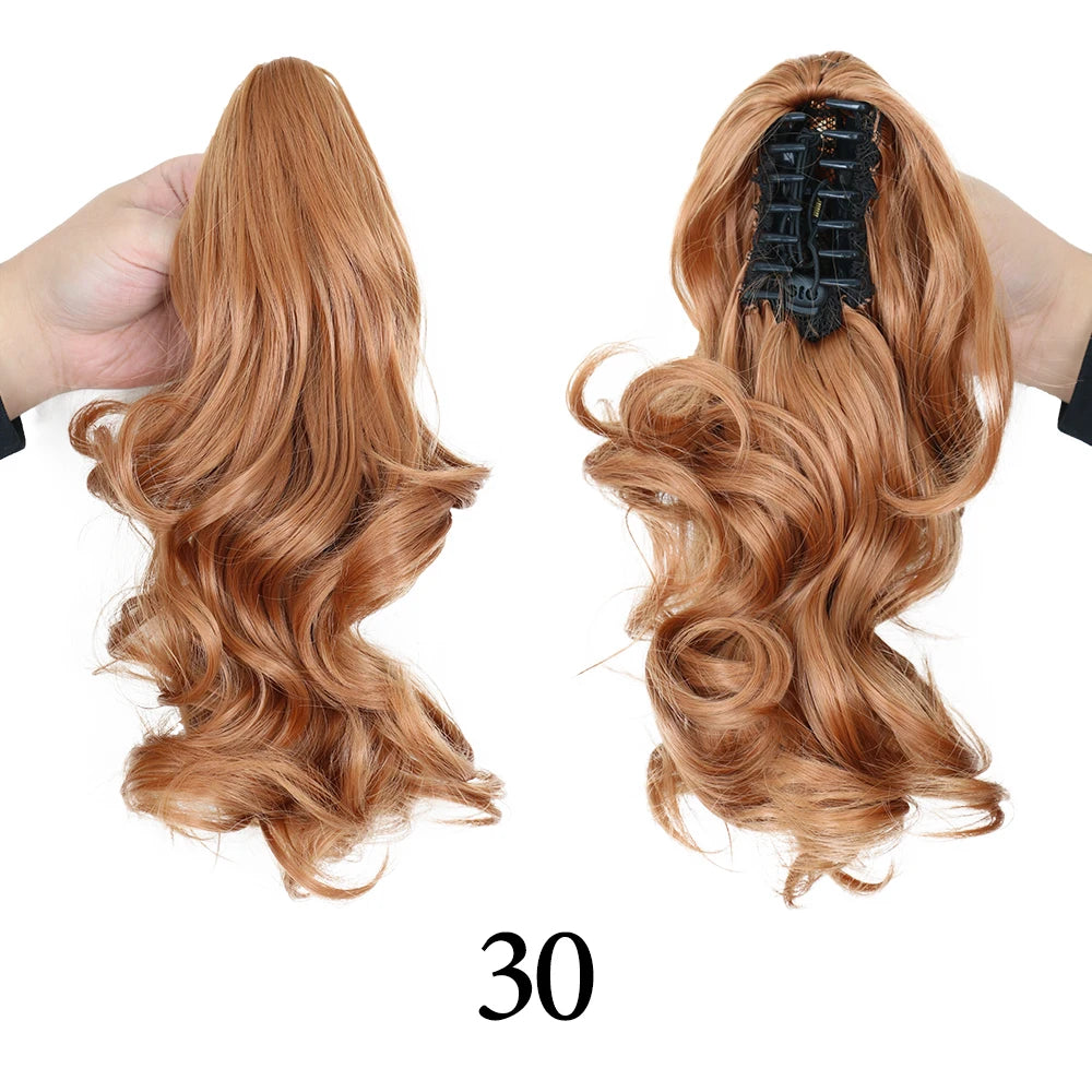 Synthetic 11" Short Curly Ponytail Claw Clip-on Ponytail