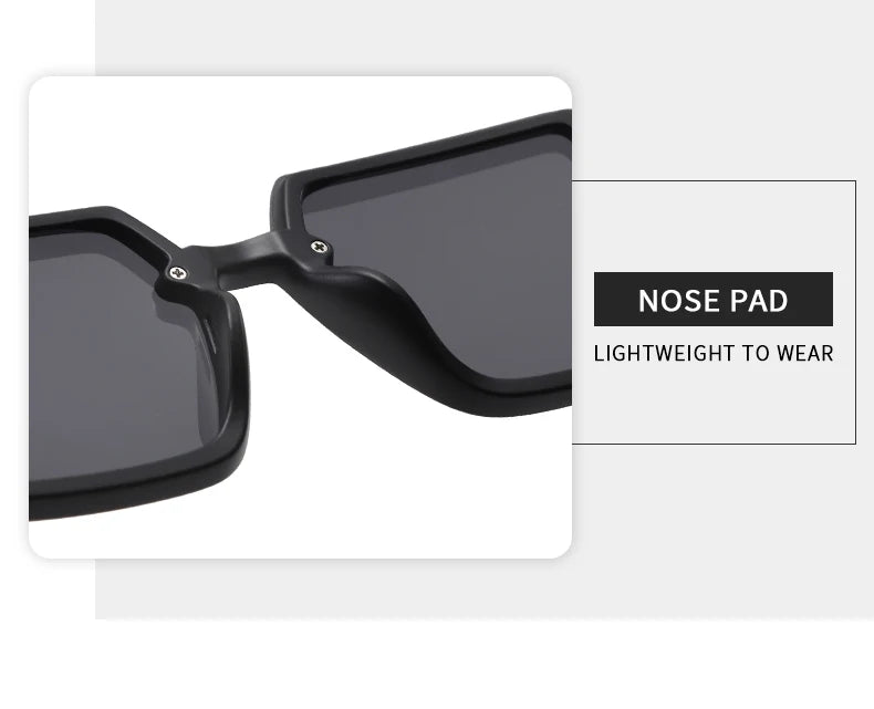 Niche Exquisite Square Sun Glasses - Protective Glasses UV400