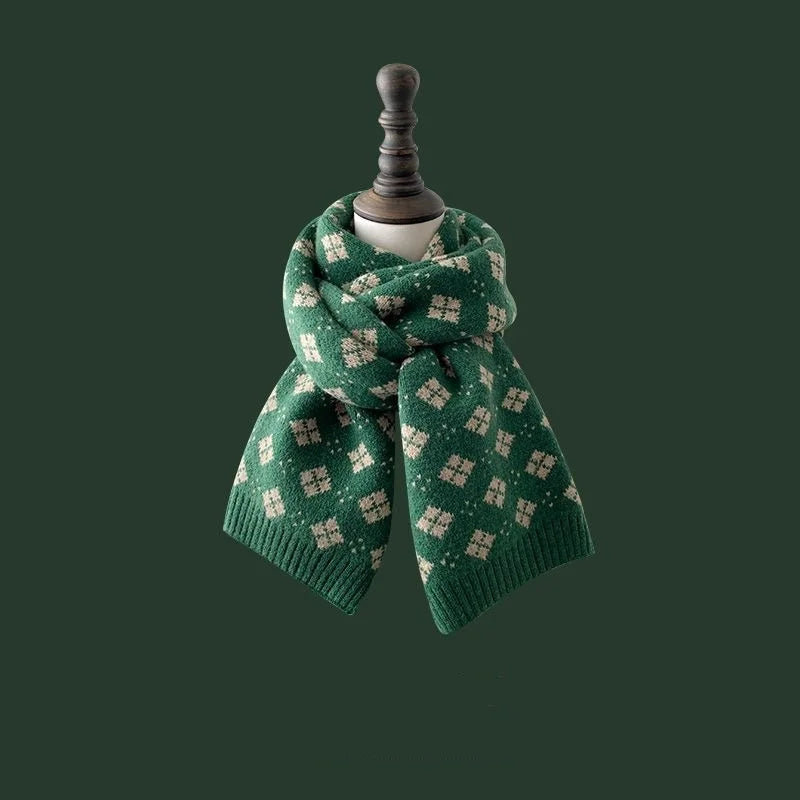 Christmas Tree Patterned Winter Neck Scarf