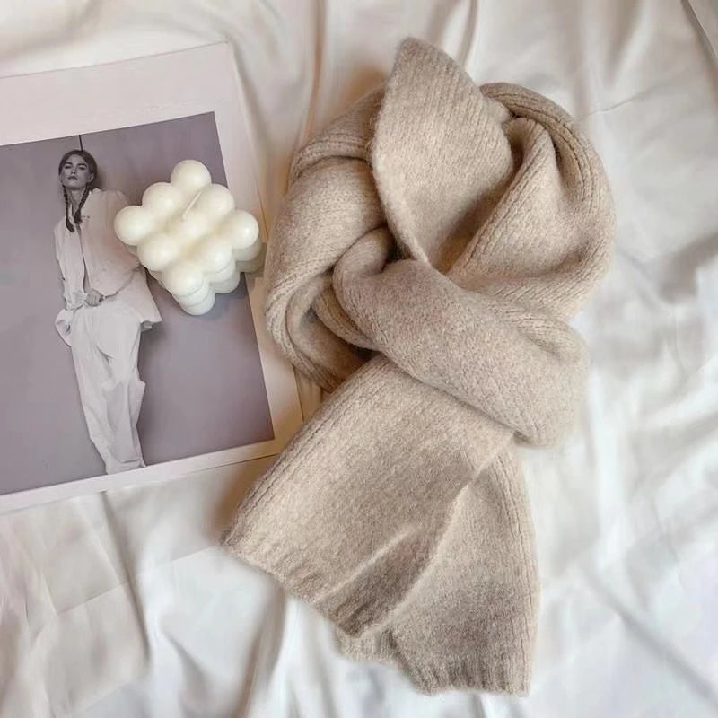 Sheep Wool  Thick Long Winter Scarf