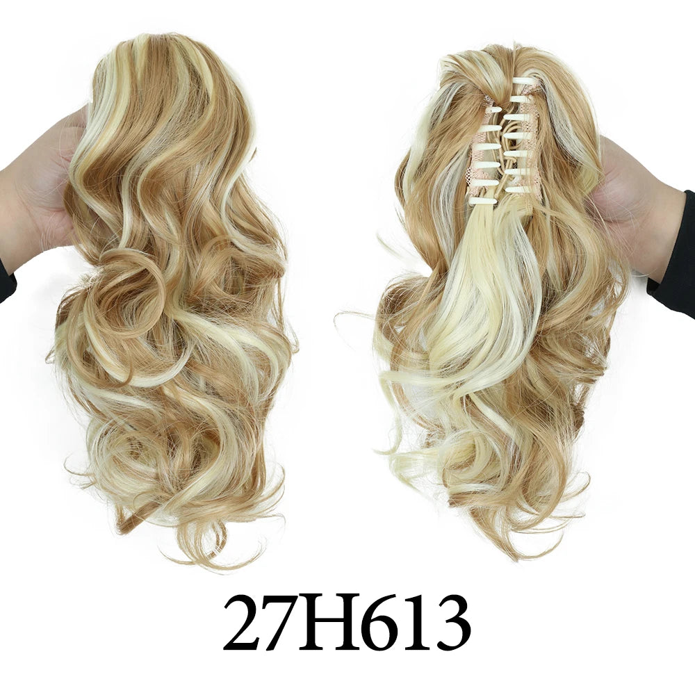 Synthetic 11" Short Curly Ponytail Claw Clip-on Ponytail