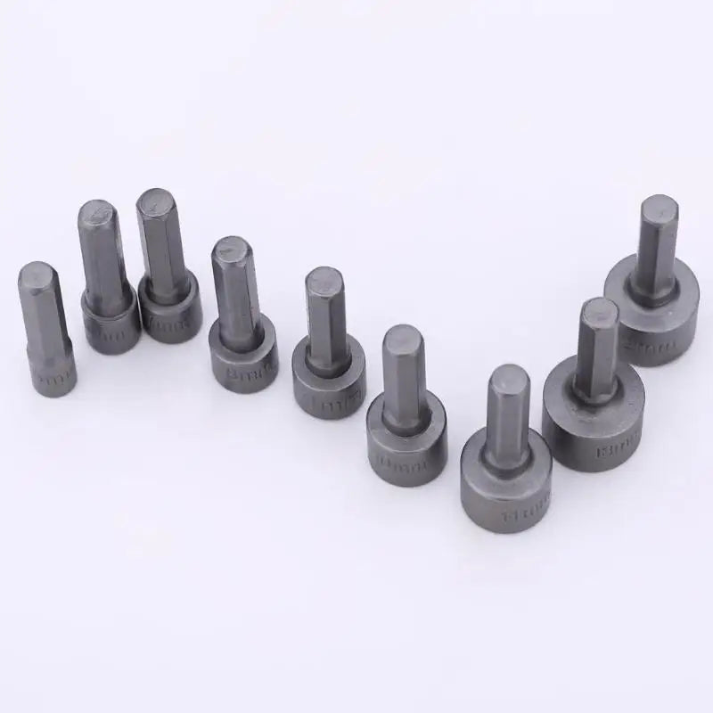 9pcs 5mm-13mm Hex Sockets Sleeve Nozzles Nut Driver Set Screwdriver Set