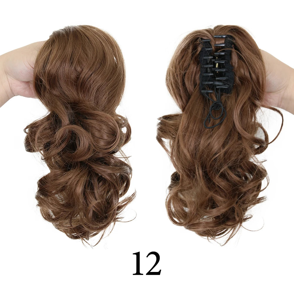 Synthetic 11" Short Curly Ponytail Claw Clip-on Ponytail