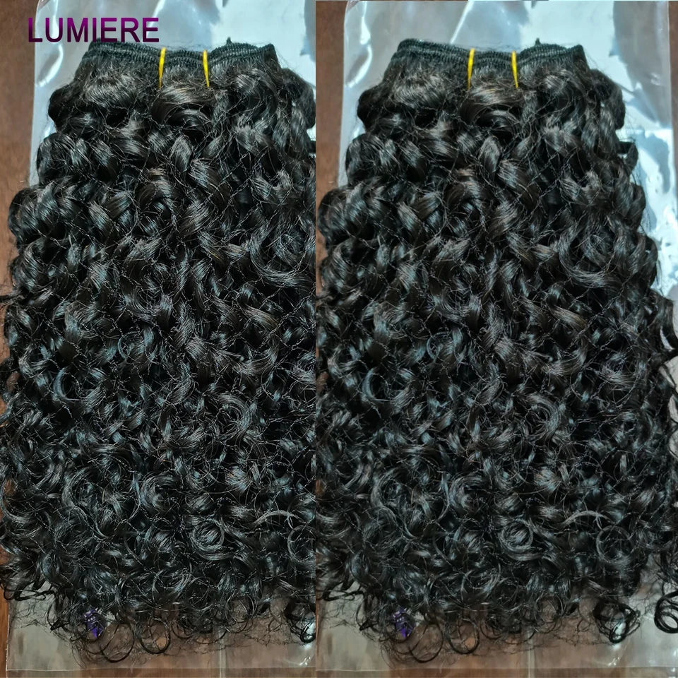 100% Virgin Raw Burmese Pixie Deep Kinky Curly Human Hair Bundles
