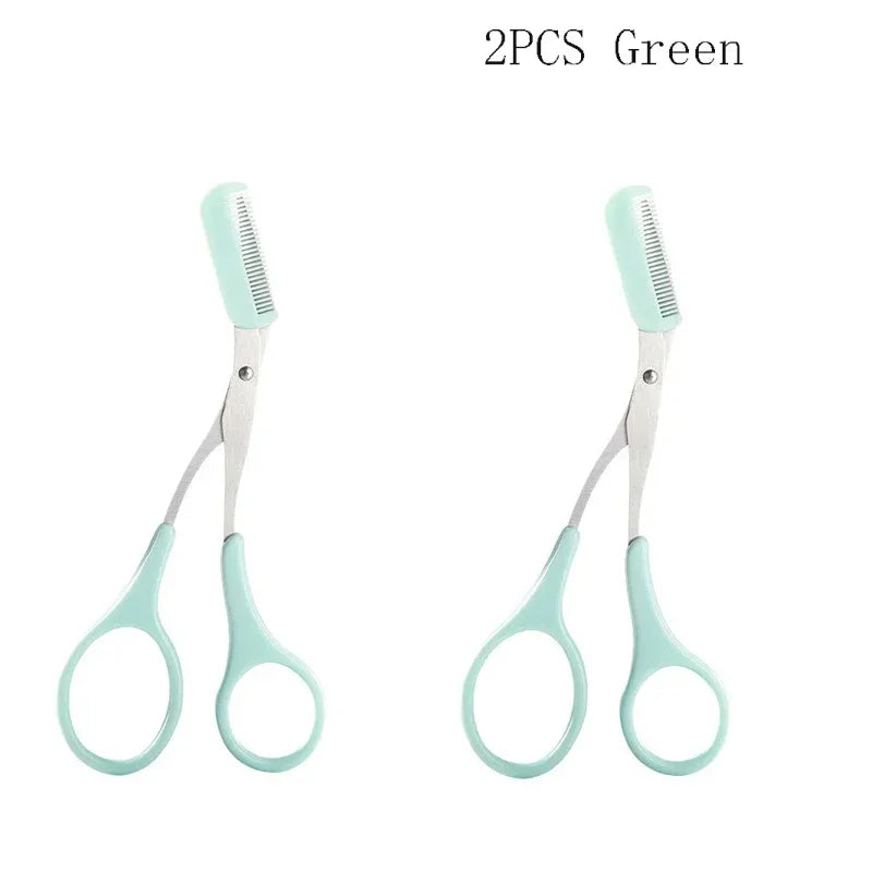 4pc Stainless Steel Eyebrow Shaping Scissors with Comb
