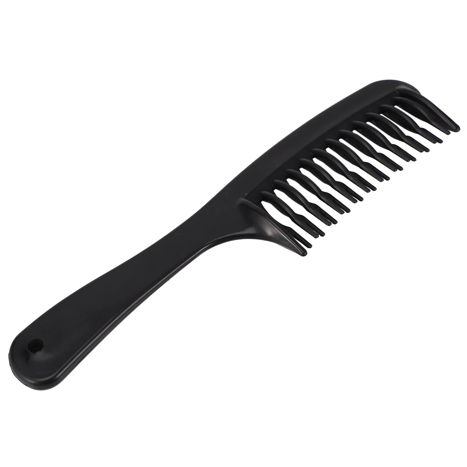 Black Double Row Tooth Detangler Hair Comb