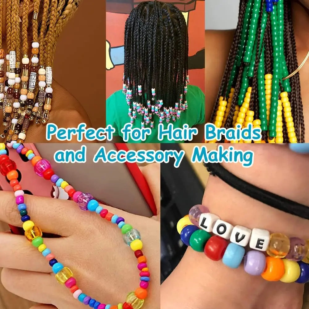 Plastic Beads - 500 Pcs