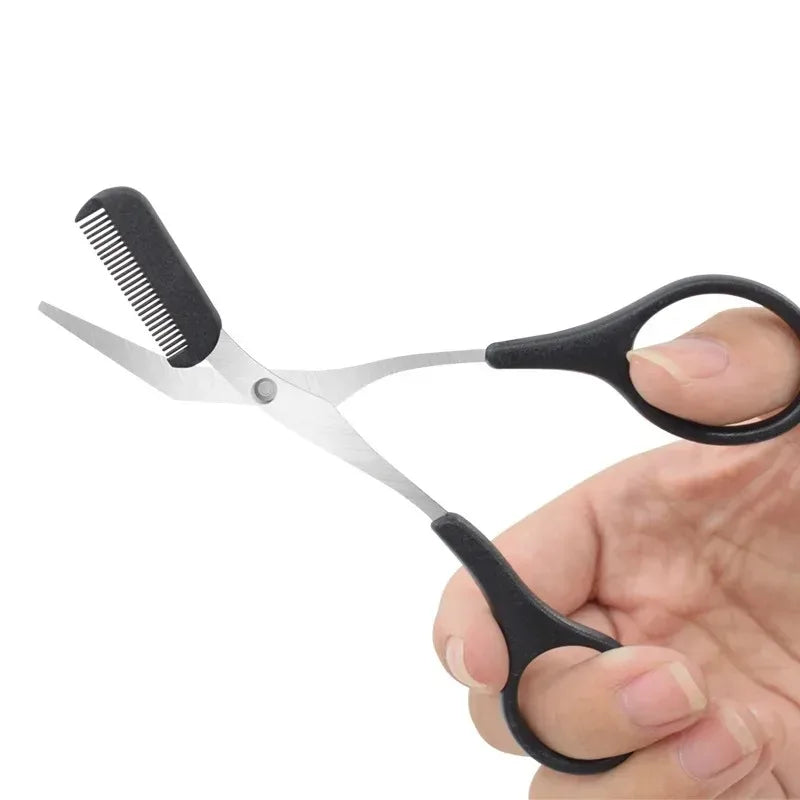 4pc Stainless Steel Eyebrow Shaping Scissors with Comb