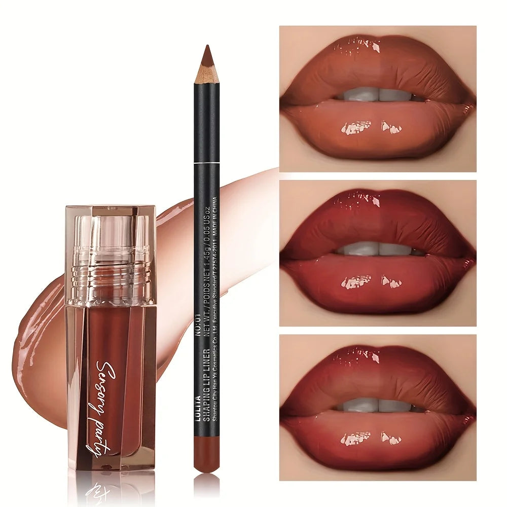 Hydrating Lip Gloss & Lip Liner Set