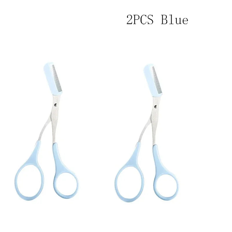 4pc Stainless Steel Eyebrow Shaping Scissors with Comb