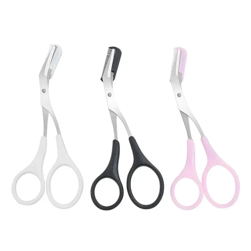 4pc Stainless Steel Eyebrow Shaping Scissors with Comb