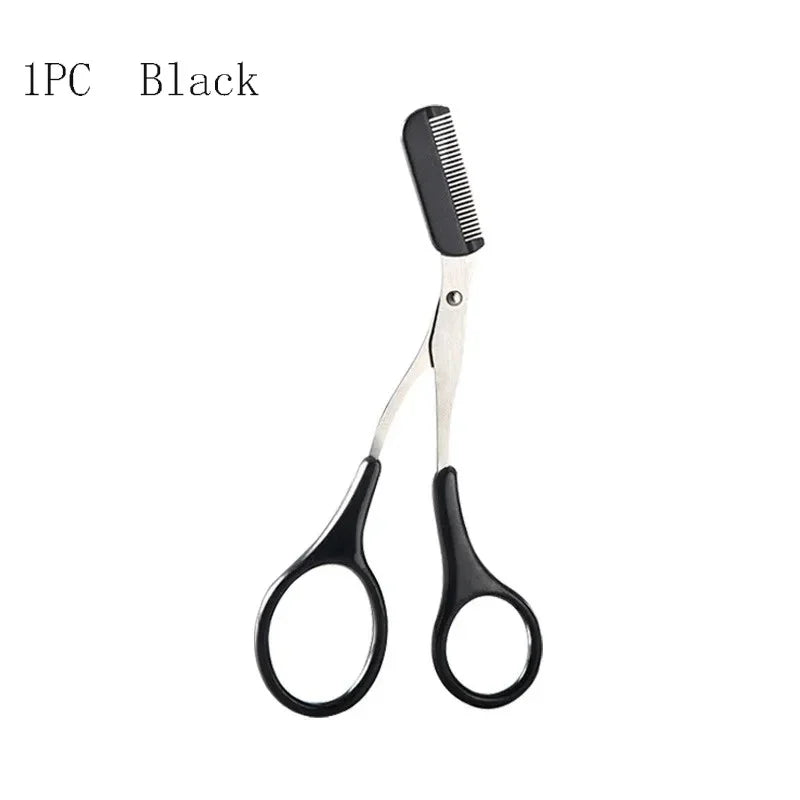 4pc Stainless Steel Eyebrow Shaping Scissors with Comb
