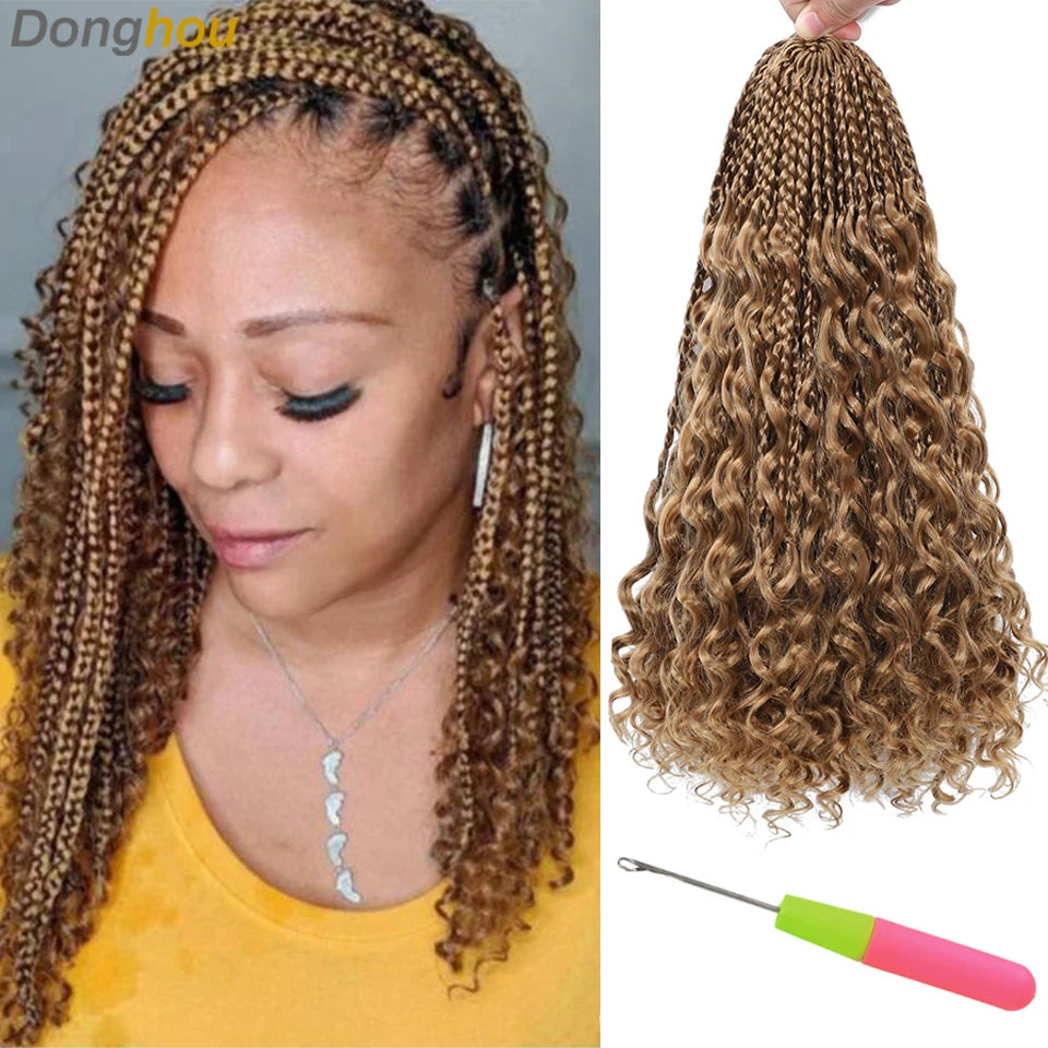 Box Crochet Braids Curly End Bundles - Pre-looped