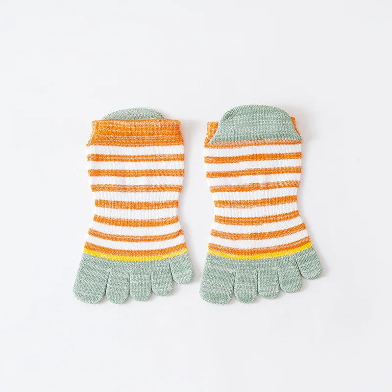 Low Cut Ankle Cotton Toe Socks